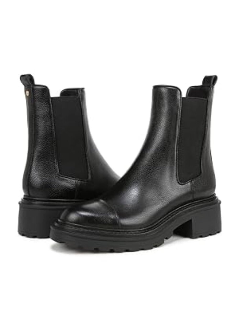 Veronica Beard Black Leather Chelsea Ankle Boots
